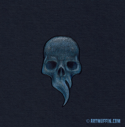 blue skull